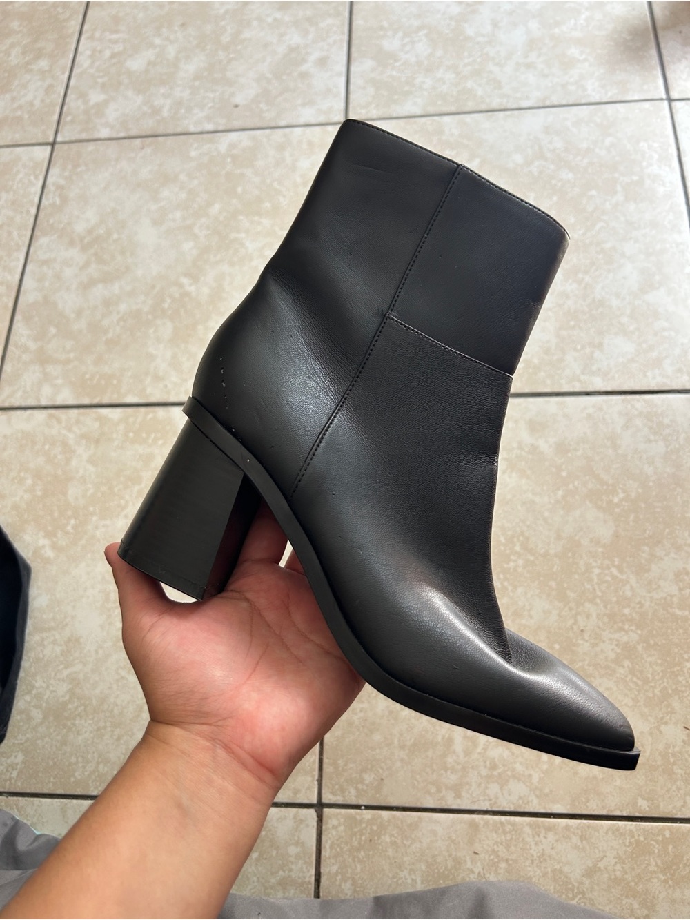 Marc Fisher black ankle boots